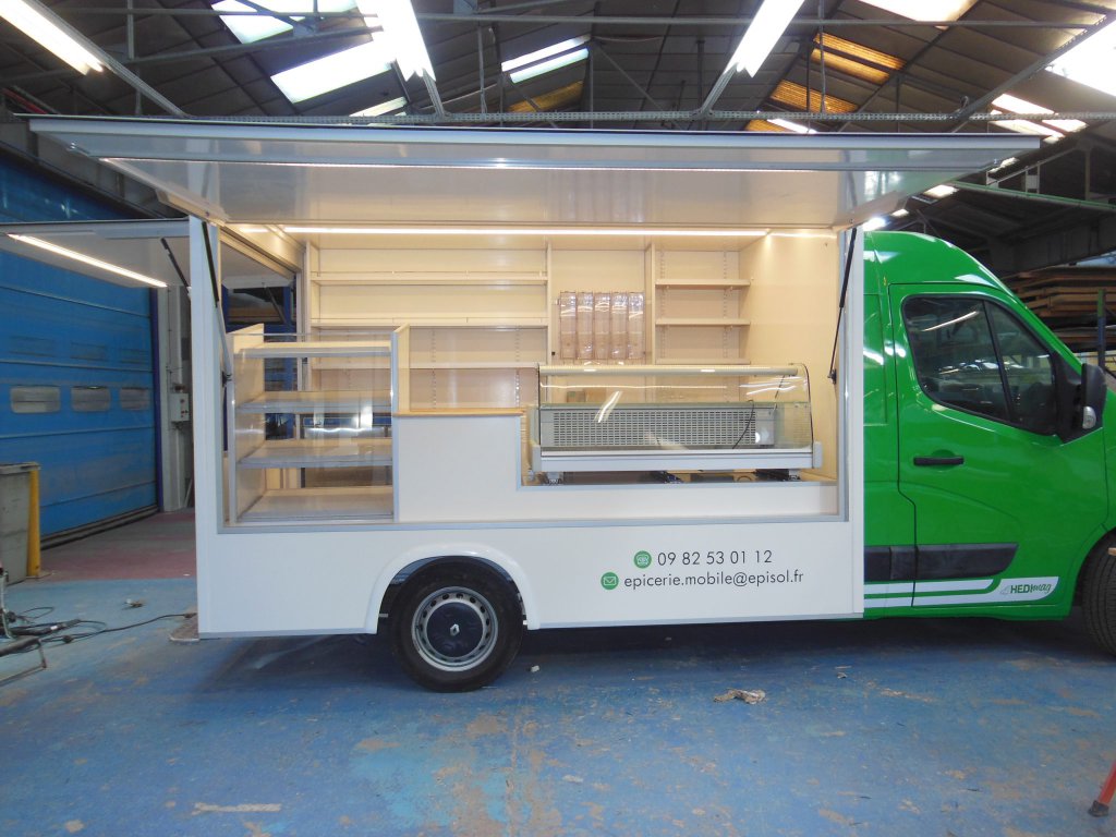 camion épicerie fine vrac Hedimag camion café thés