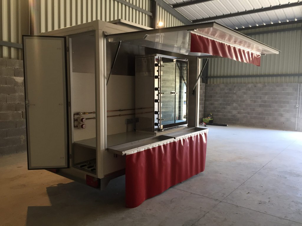 remorque rôtisserie R2600 rôtisserie Hedimag