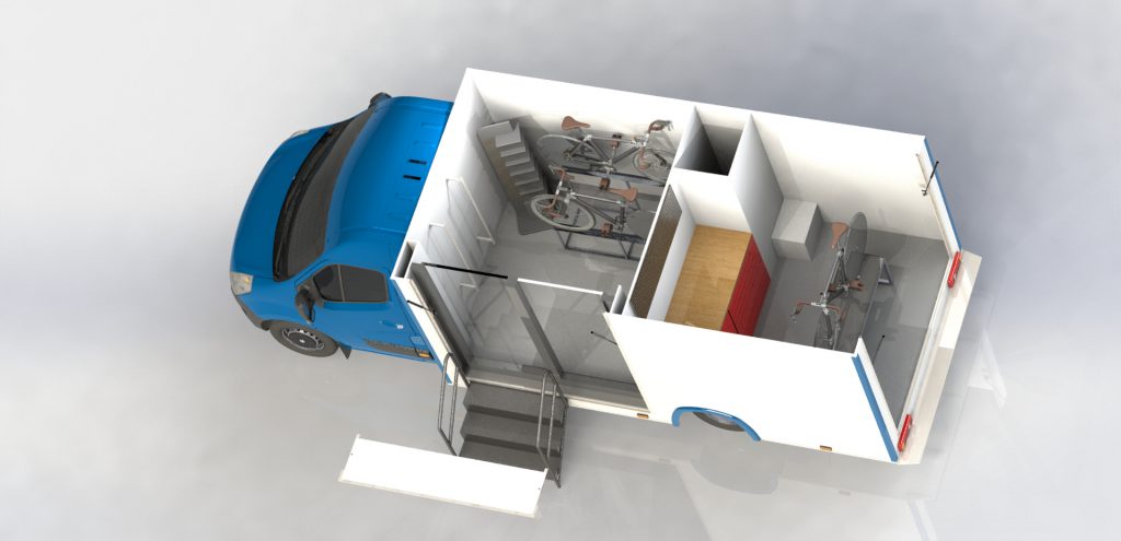 Camion atelier et showroom camion showroom mobile