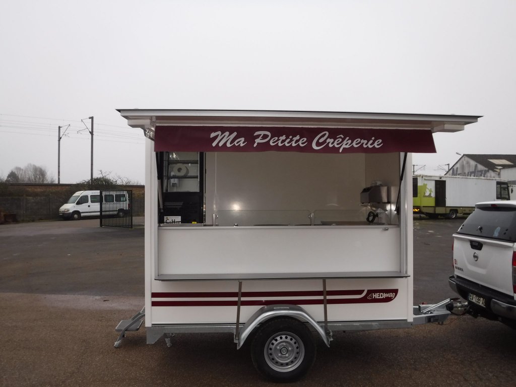 remorque crêpes gaufres glaces hedimag R2500 crêpes
