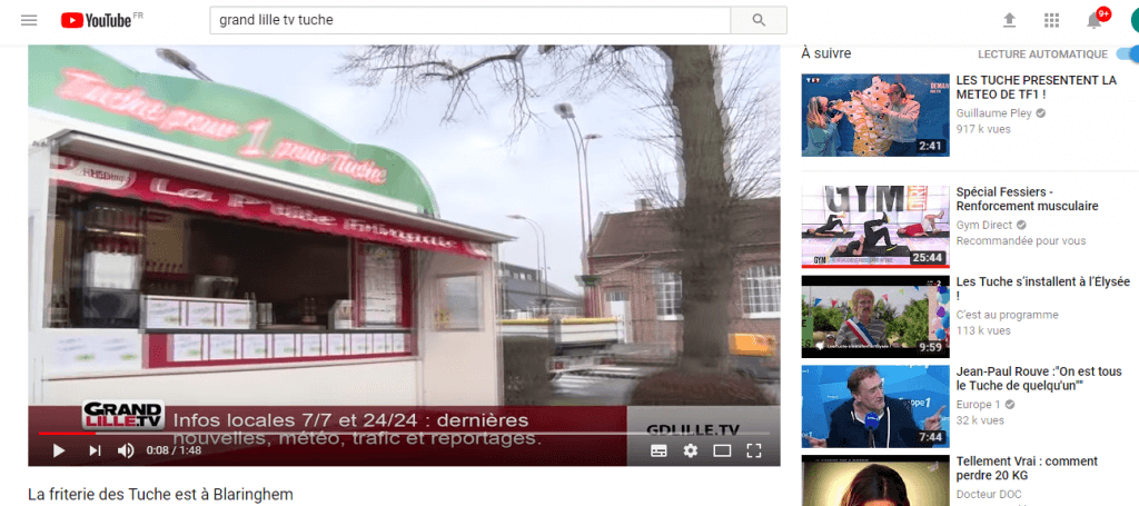 Grand Lille TV friterie tuche