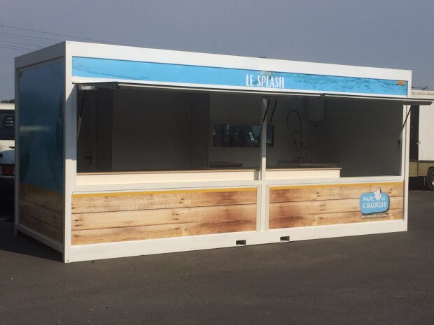 Kiosque-container snack pour le Parc de l&rsquo;Auxois
