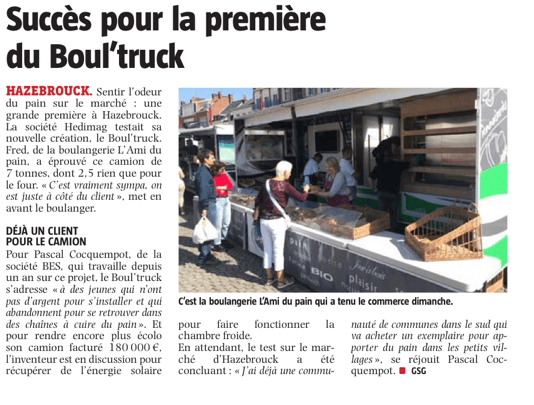 Succès pour la première du Boul&rsquo;Truck