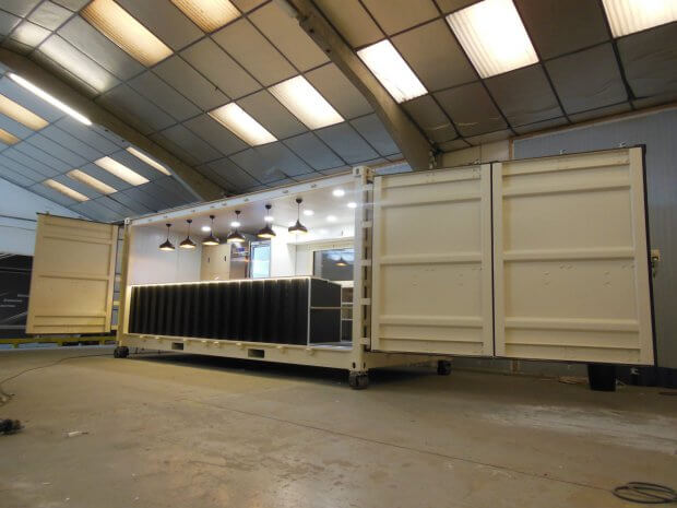 Container bar container magasin hedimag module H container évènementiel pop-up store container boutique container showroom container restauration