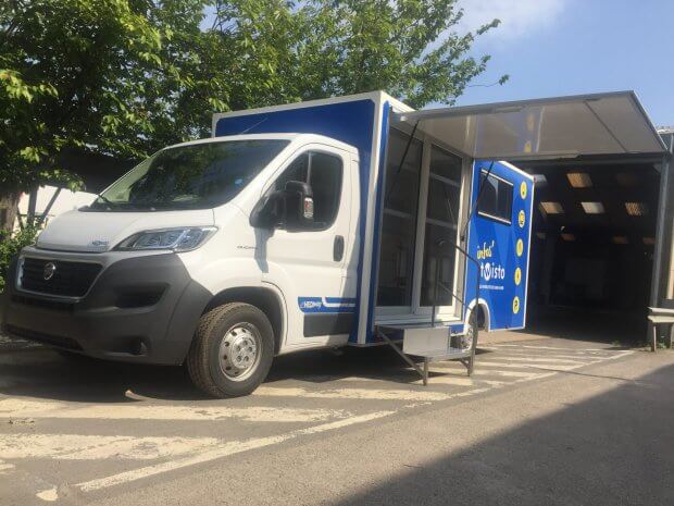 Camion showroom et atelier vélos