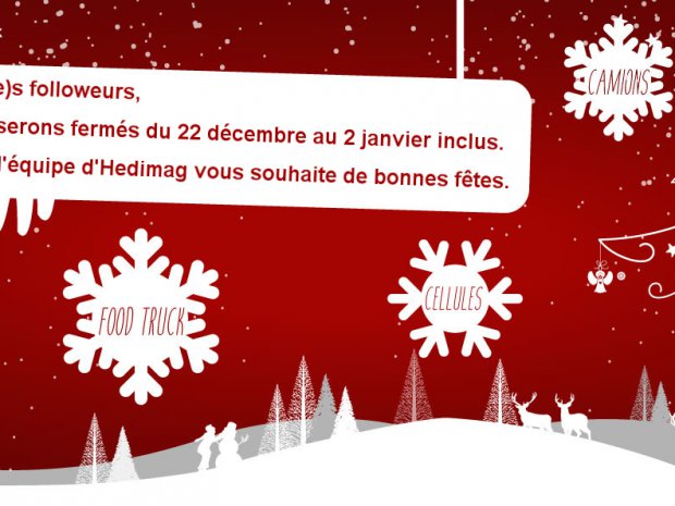 Fermeture annuelle fêtes de fin d&rsquo;année