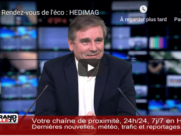 Interview d&rsquo;Hervé Diers, PDG d&rsquo;Hedimag, par Grand Lille TV