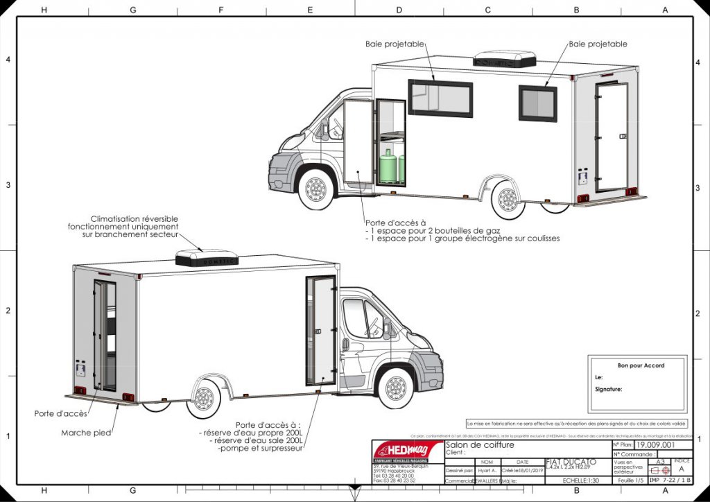 camion coiffure barber truck barbier mobile