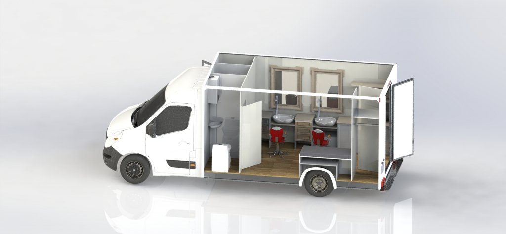camion coiffure hedimag barber truck
