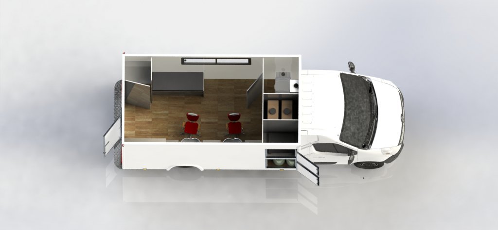 camion coiffure hedimag barber truck