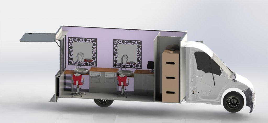 camion coiffure hedimag barber truck