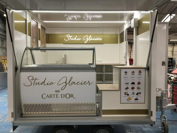 remorque glace food truck