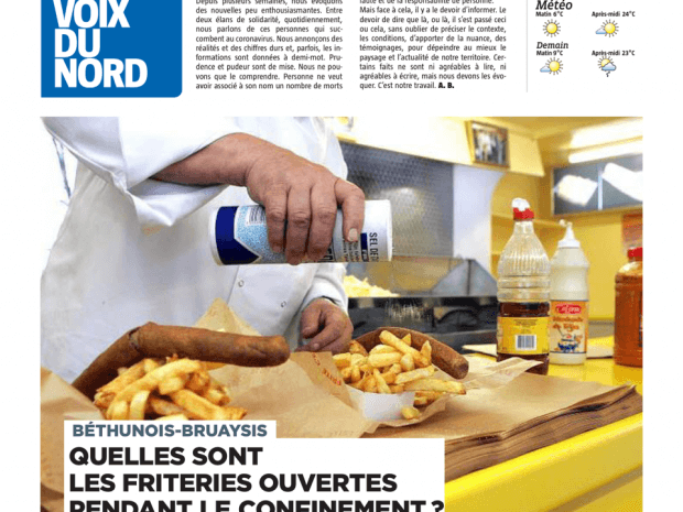 Les friteries ouvertes pendant le confinement