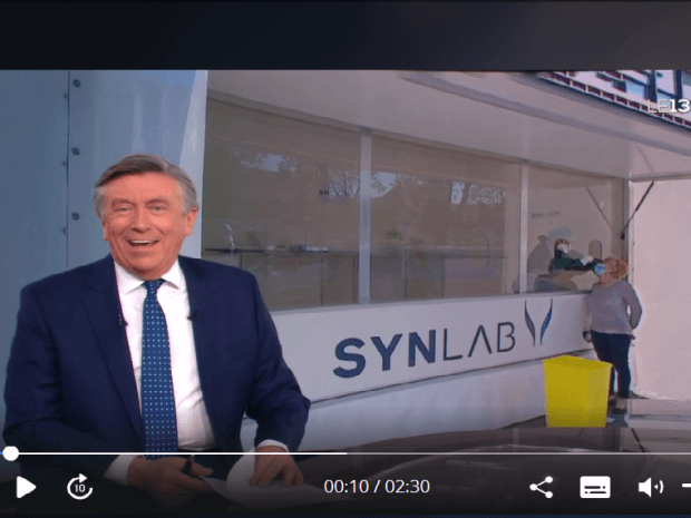 JT de TF1 Les véhicules laboratoires de dépistage Covid