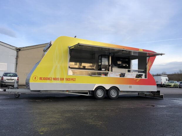 Remorque Hedistream pizza Taco Pizz