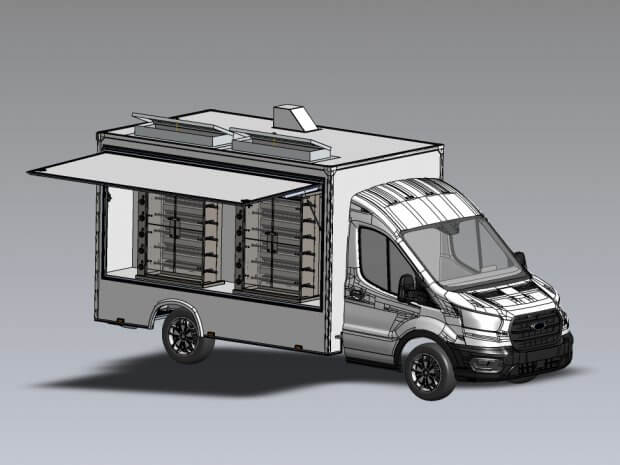 Camion rôtisserie version access