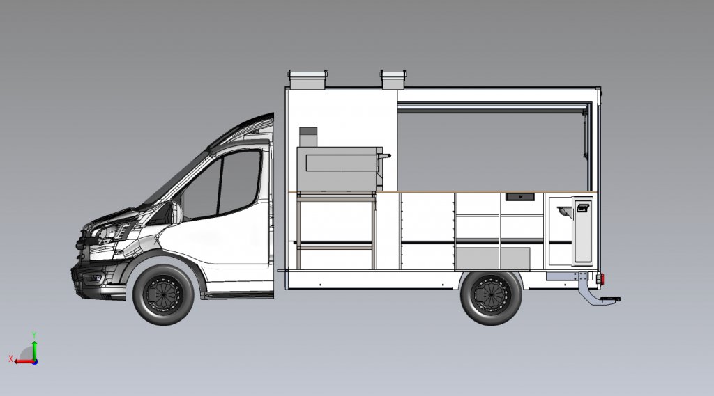 Camion pizza Gaz plan de fabrication découpe