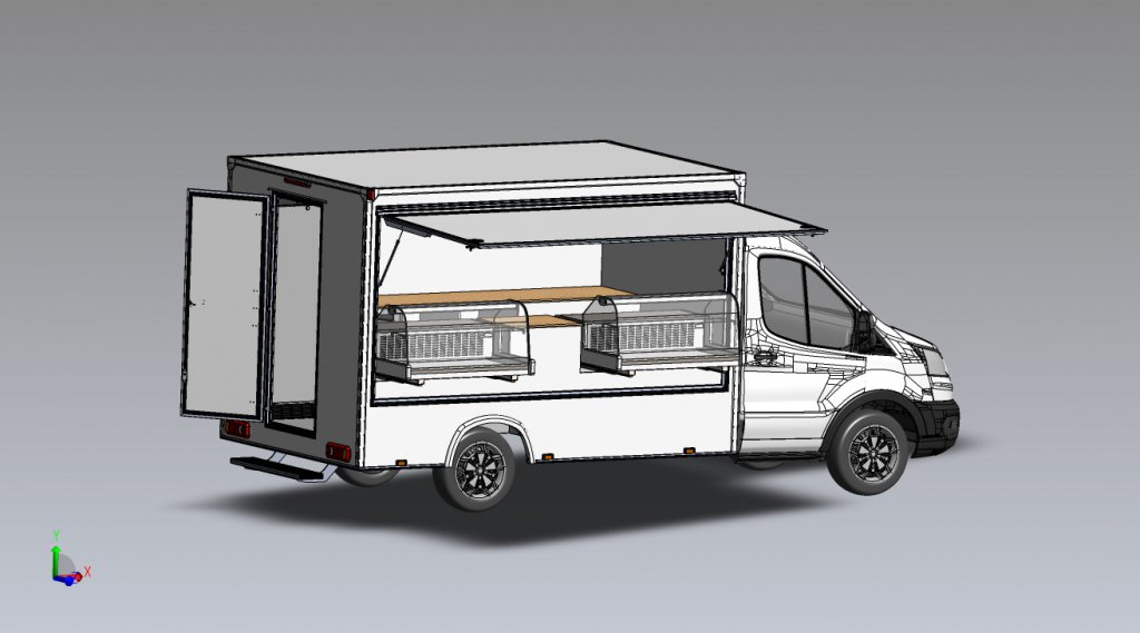 Camion traiteur Gaz plan de fabrication