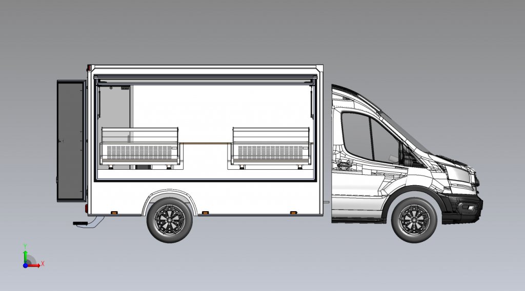 Camion traiteur Gaz plan de fabrication
