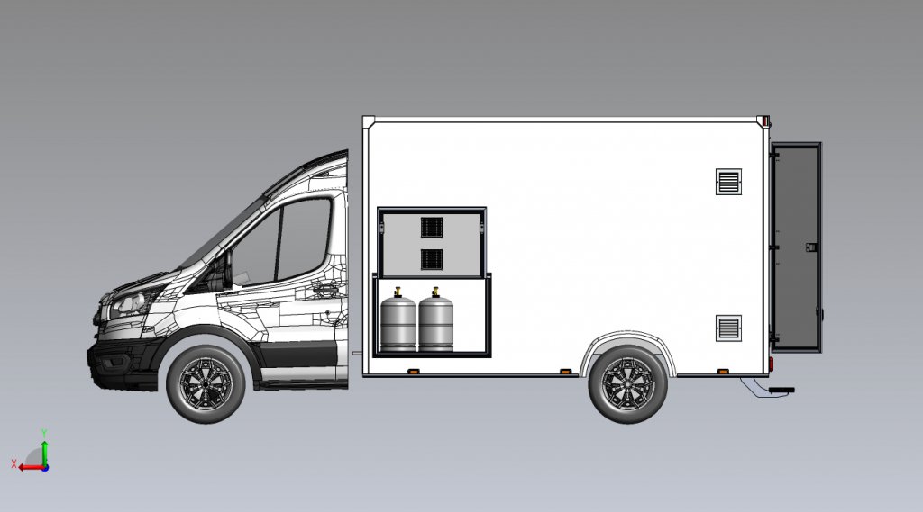 Camion traiteur Gaz plan de fabrication