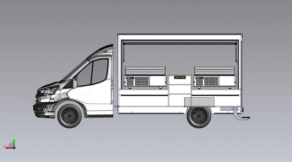 Camion traiteur Gaz plan de fabrication