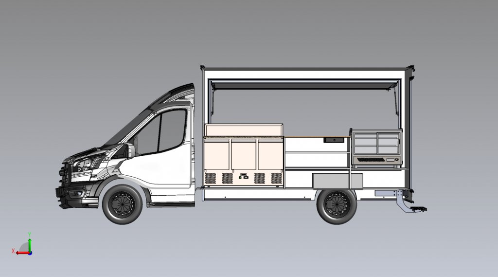 Camion FoodTruck vue comptoir