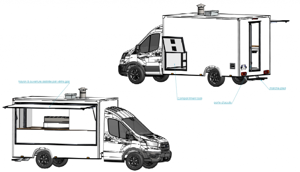 Camion pizza access Hedimag