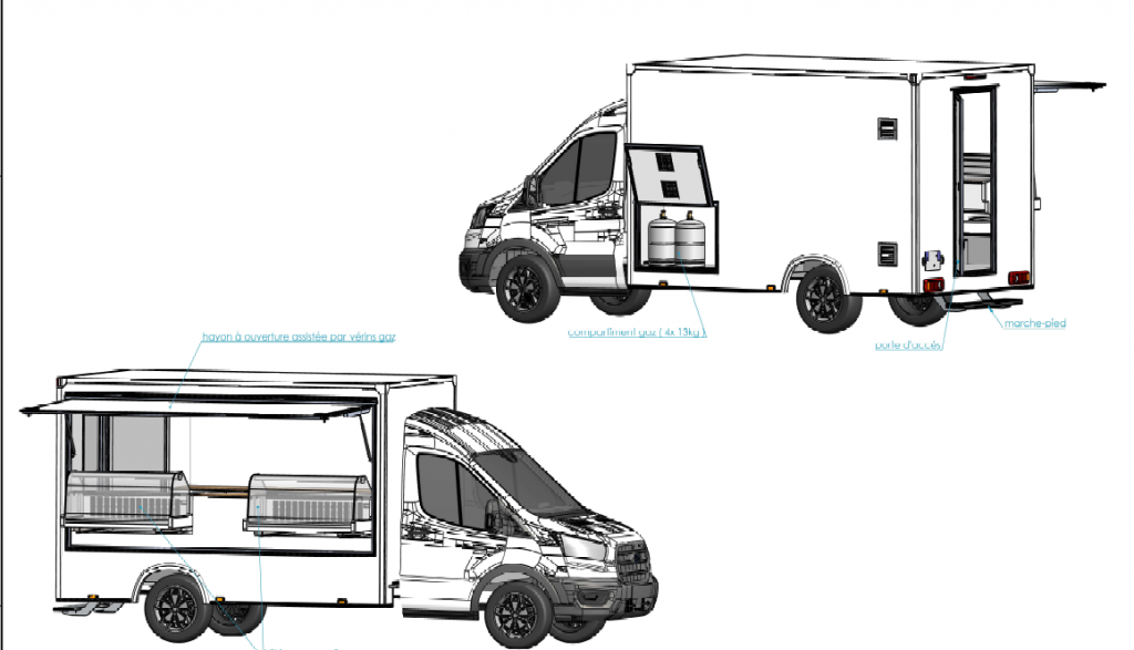 Camion traiteur crêpes access Hedimag 2