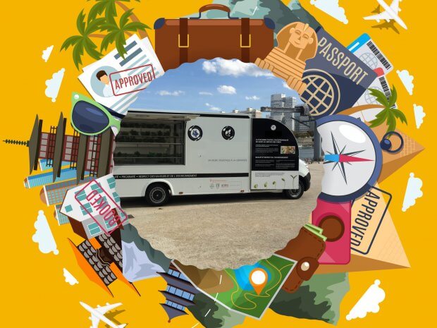 Journée Mondiale du Tourisme, camion bureau Hedimag