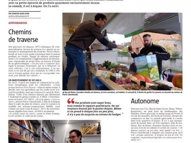 Article camion épicerie Pierre qui roule