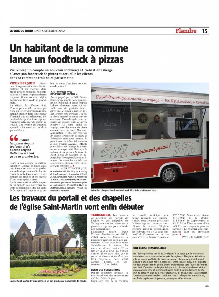 article food truck pizza Mr Liberge
