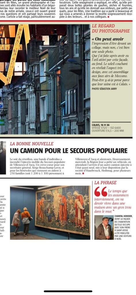 article secours populaire camion épicerie