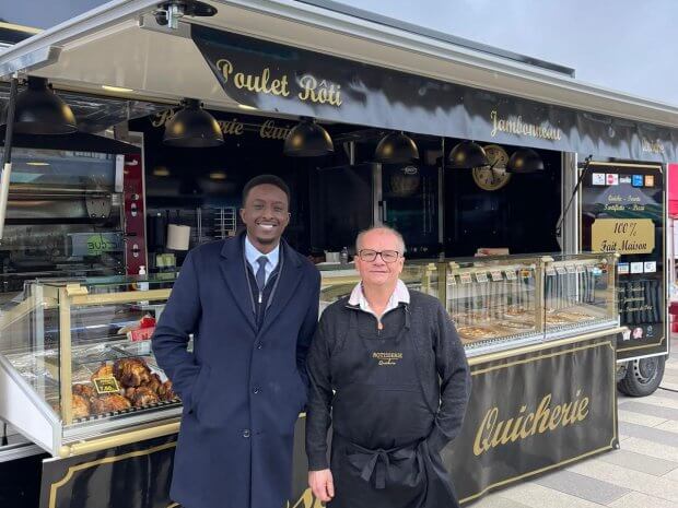 Ahmed Sylla en visite chez notre client Hervé Vigoureux