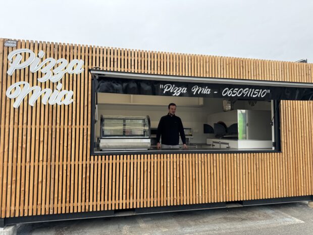 Un container pizzeria pour Pizza Mia